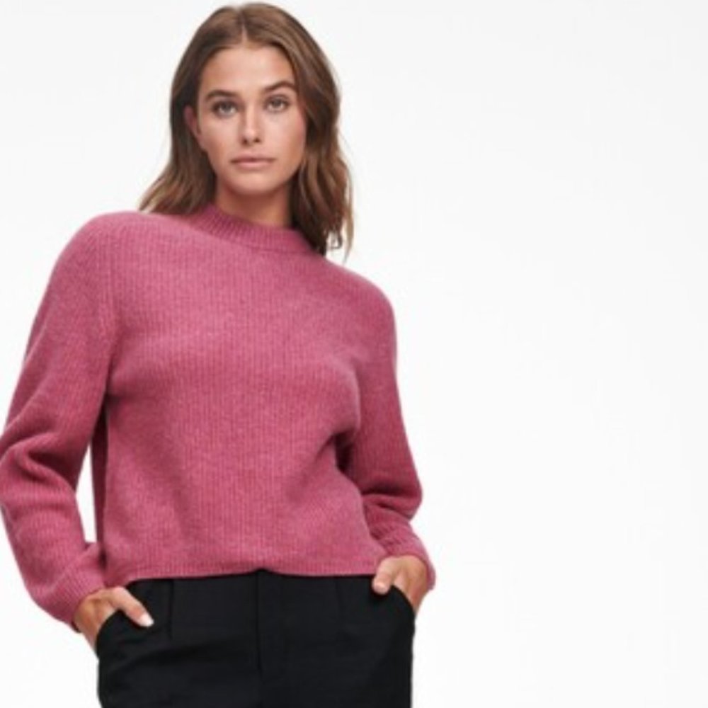 NAADAM Cashmere Ribbed Mockneck Sweater